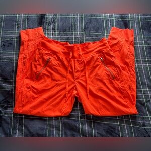 Athleta Orange Jogger Pants size 8